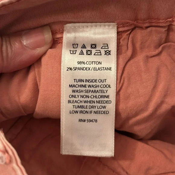 C&C California salmon peach shorts size 6 high waist - Picture 5 of 5